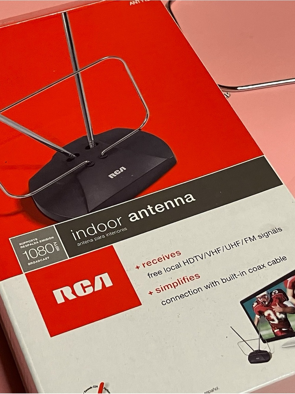 RCA ANT112R Indoor HDTV TV Antenna Rabbit Ears VHF UHF FM - Picture 4 of 10
